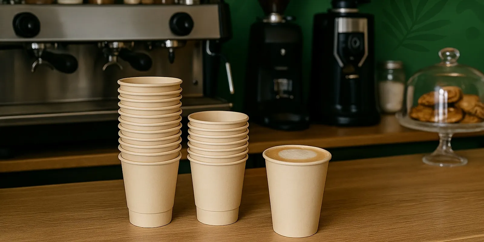 Single wall hot paper cups